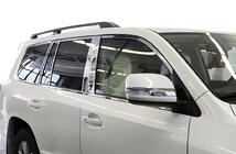 Toyota Land Cruiser 200 2007-2021 Komplette Fenster- und Säulenverkleidung Edelstahl Foto 16