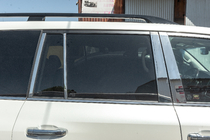 Toyota Land Cruiser 200 2007-2021 Komplette Fenster- und Säulenverkleidung Edelstahl Foto 6