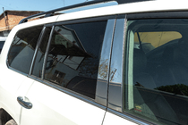 Toyota Land Cruiser 200 2007-2021 Komplette Fenster- und Säulenverkleidung Edelstahl Foto 3