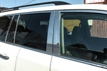 Toyota Land Cruiser 200 2007-2021 Komplette Fenster- und Säulenverkleidung Edelstahl Foto 11