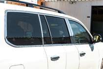 Toyota Land Cruiser 200 2007-2021 Komplette Fenster- und Säulenverkleidung Edelstahl Foto 14