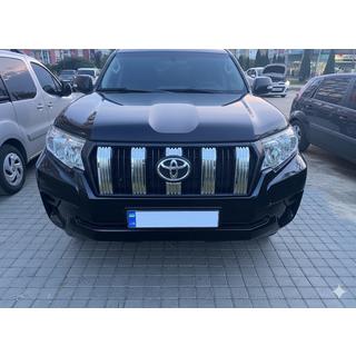 Chrom Zierleisten für Kühlergrill (2017-2023) Toyota Land Cruiser Prado 150 2009-2023 Foto 1