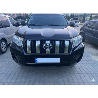 Chrom Zierleisten für Kühlergrill (2017-2023) Toyota Land Cruiser Prado 150 2009-2023 Foto 1