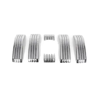 Chrom Zierleisten für Kühlergrill (2017-2023) Toyota Land Cruiser Prado 150 2009-2023 Foto 3