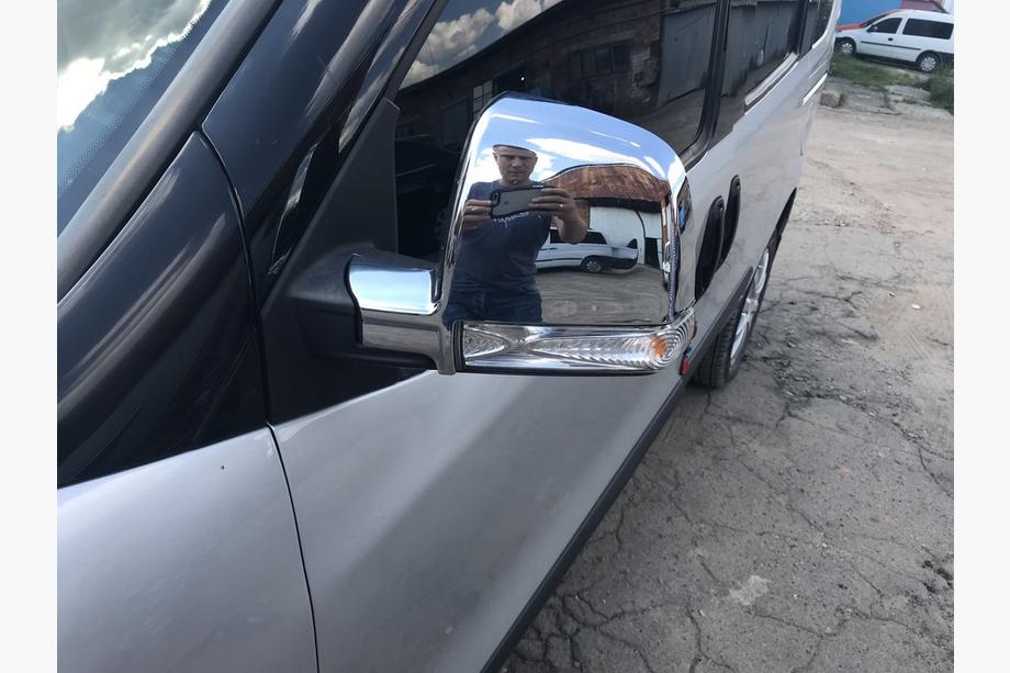Fiat Doblo II 2010-2022 Spiegelabdeckungen (2 Stk, ABS) OmsaLine - Chrom Kunststoff Foto 3
