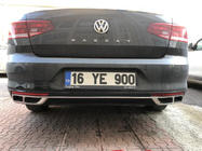 Volkswagen Passat B8 2015-2023 Auspuffblenden Carmos SD/SW (2019+, 3 Stk, Edelstahl) Foto 4