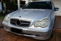 Mercedes C-class W203 2000-2007 Frontgrill Diamond Silver Foto 1