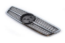 Mercedes C-class W203 2000-2007 Frontgrill Diamond Silver Foto 3