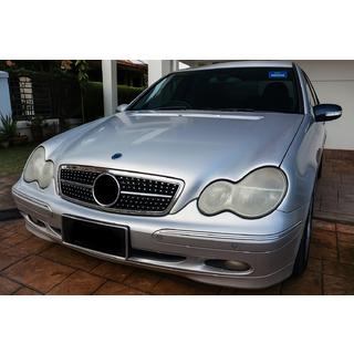 Frontgrill Diamond Silver Mercedes C-class W203 2000-2007 Foto 1