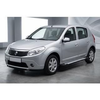 Trittbretter Allmond Grey (2 Stk., Alu) Renault Sandero 2007-2013 Foto 1