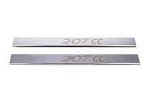 Peugeot 207 2006–2014 Einstiegsleisten Carmos (2 Stk, Edelstahl) Foto 2
