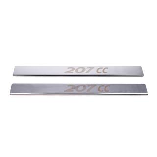 Einstiegsleisten Carmos (2 Stk, Edelstahl) Peugeot 207 2006–2014 Foto 2
