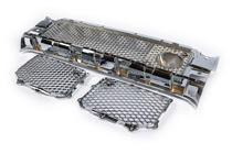 Mercedes G class W463 1990-2018 Satz Kühlergrills für Stoßstange (AMG, Chrom) Foto 2