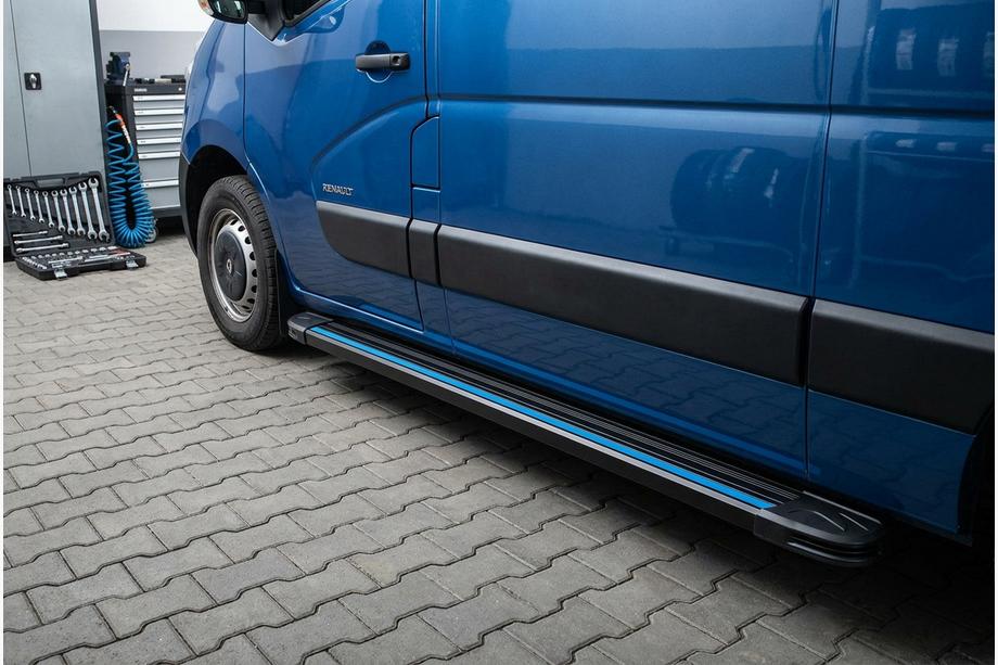 Renault Master 2011-2023 Seitenschweller Maya Blue (2 Stk., Aluminium) Image