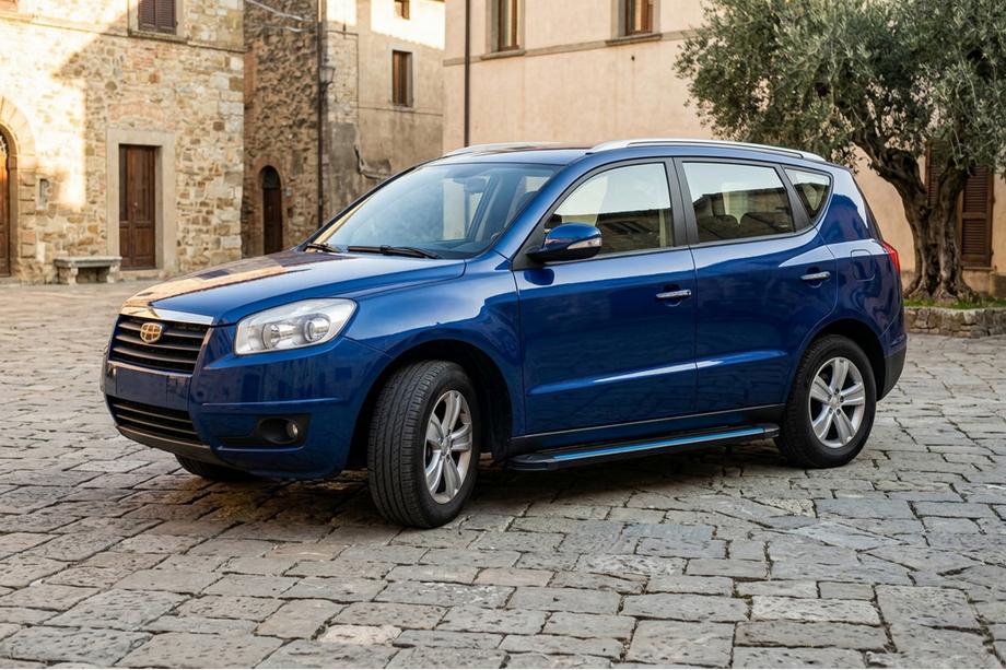 Geely Emgrand X7 2011- Seitenschweller Maya Blue (2 Stk., Aluminium) Image