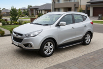 Hyundai IX-35 2010-2015 Trittbretter Bosphorus Grey (2 Stk., Aluminium) Foto 1
