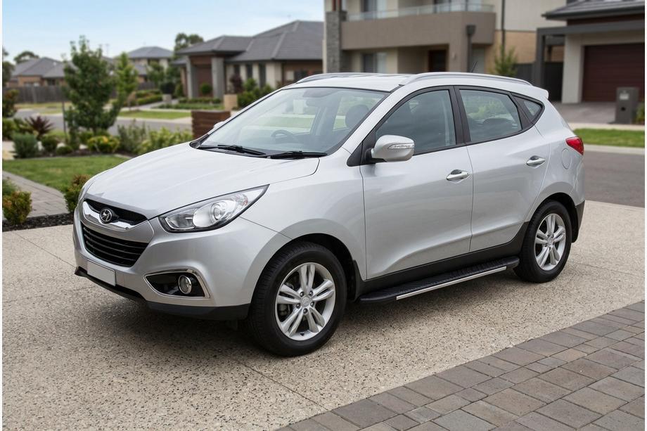 Hyundai IX-35 2010-2015 Trittbretter Bosphorus Grey (2 Stk., Aluminium) Image