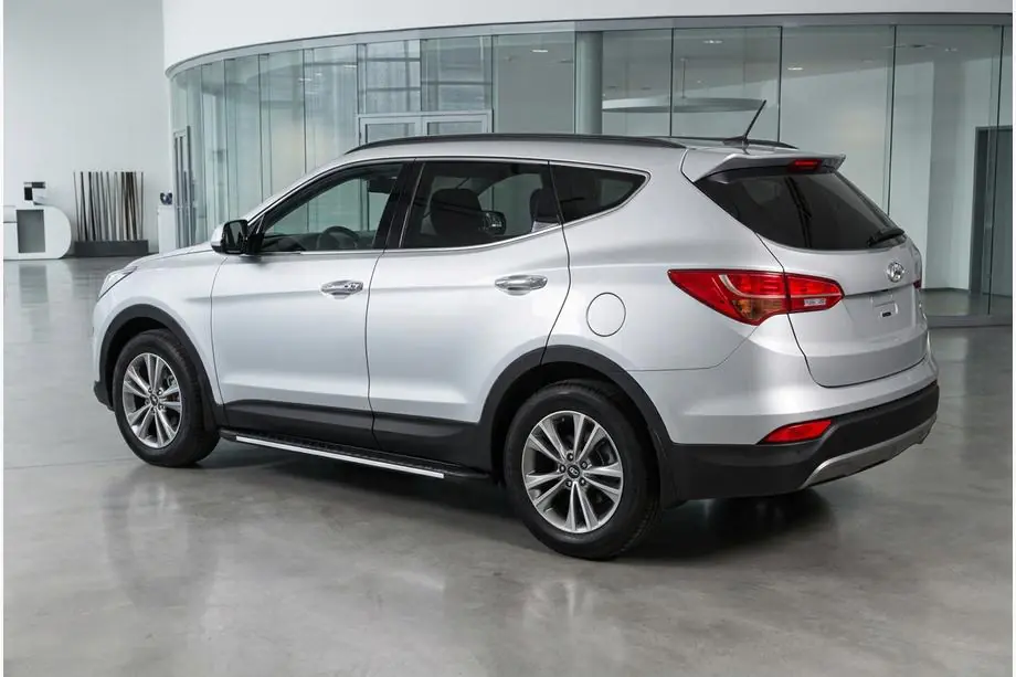 Hyundai Santa Fe 3 2012-2018 Trittbretter Bosphorus Grey (2 Stk., Aluminium) Image