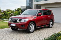 Nissan Patrol Y62 2010-2024 Seitenschweller Maya Red (2 Stk., Aluminium) Foto 1