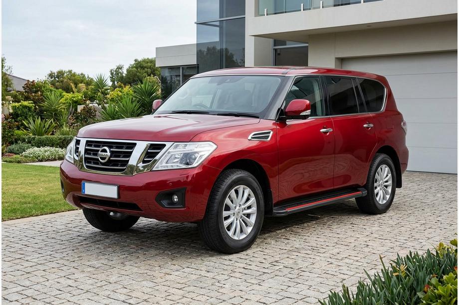 Nissan Patrol Y62 2010-2024 Seitenschweller Maya Red (2 Stk., Aluminium) Image