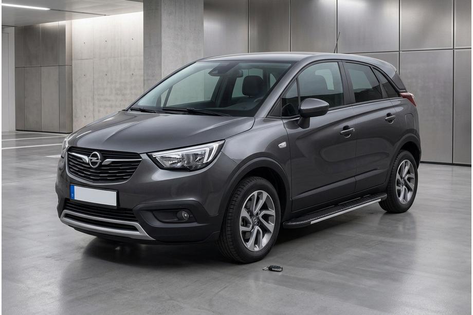 Opel Crossland X 2017-2024 Trittbretter Bosphorus Grey (2 Stk., Aluminium) Image