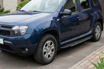 Renault Duster 2008–2017 Trittbretter Bosphorus Grey (2 Stk., Aluminium) Foto 1