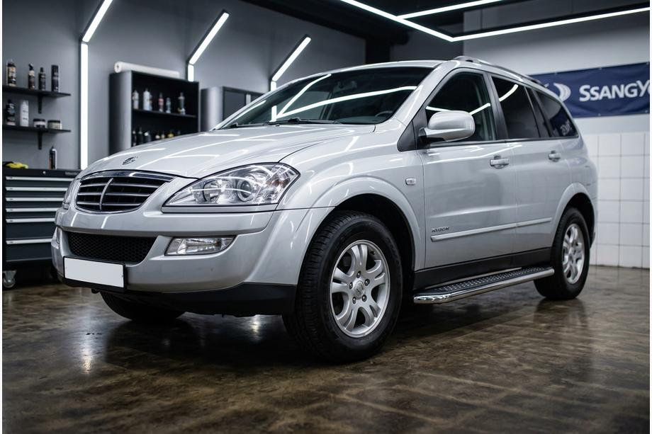 SsangYong Kyron 2005-2014 Seitenschweller Maydos V2 (2 Stk., Aluminium & Edelstahl) Image