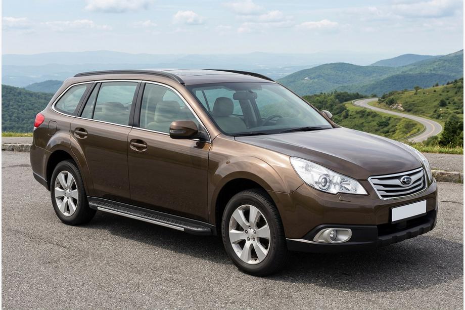 Subaru Outback 2009-2014 Trittbretter Bosphorus Grey (2 Stk., Aluminium) Image