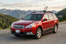 Subaru Outback 2009-2014 Seitenschweller Maya Red (2 Stk., Aluminium) Foto 1