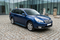 Subaru Outback 2009-2014 Seitenschweller Maya Blue (2 Stk., Aluminium) Foto 1