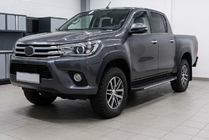 Toyota Hilux 2015- Trittbretter Bosphorus Grey (2 Stk., Aluminium) Foto 1