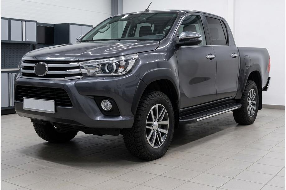 Toyota Hilux 2015- Trittbretter Bosphorus Grey (2 Stk., Aluminium) Image