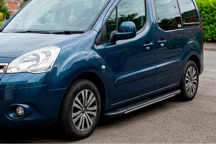 Peugeot Partner Tepee 2008-2018 Trittbretter Bosphorus Grey (2 Stk., Aluminium) Image