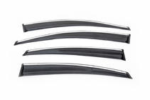 Hyundai Accent 2011-2017 Windabweiser mit Chrom SD (4 Stk., Sunplex Chrome) Foto 2
