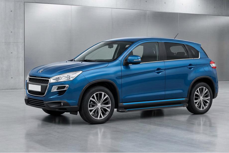 Peugeot 4008 2012-2017 Seitenschweller Maya Blue (2 Stk., Aluminium) Image