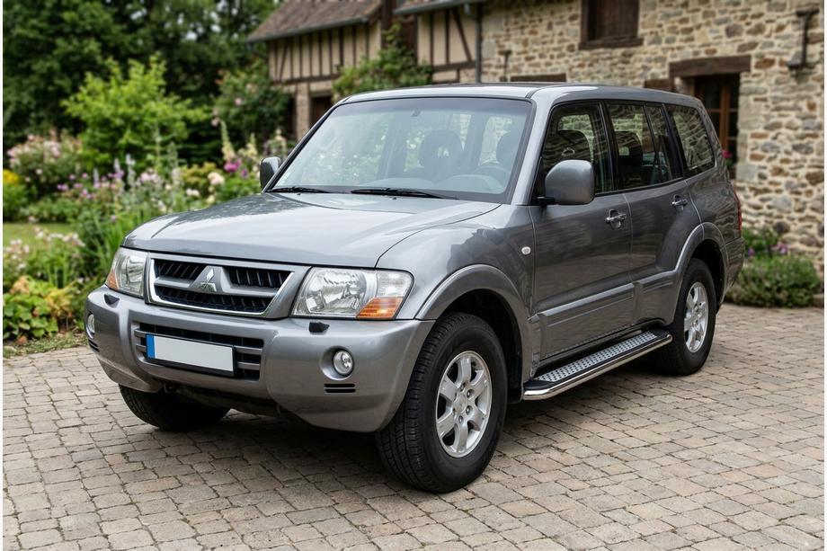 Mitsubishi Pajero Wagon III 1999-2006 Seitenschweller Maydos V2 (2 Stk., Aluminium & Edelstahl) Image