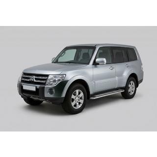 Seitenschweller Maydos V2 (2 Stk., Aluminium & Edelstahl) Mitsubishi Pajero Wagon IV 2006-2021 Foto 4