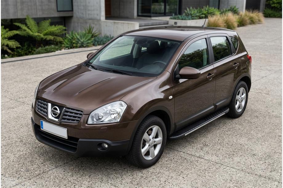 Nissan Qashqai 2007-2010 Trittbretter Bosphorus Grey (2 Stk., Aluminium) Image
