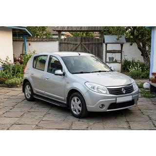 Trittbretter Bosphorus Grey (2 Stk., Aluminium) Dacia Sandero 2007-2013 Foto 1