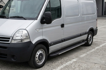 Opel Movano 2004-2010 Trittbretter Bosphorus Grey (2 Stk., Aluminium) Foto 1
