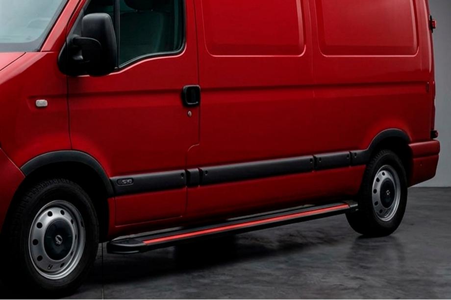 Opel Movano 2004-2010 Seitenschweller Maya Red (2 Stk., Aluminium) Image