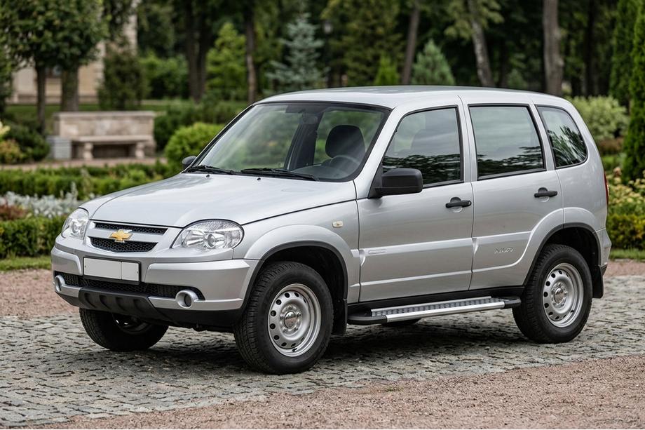Chevrolet Niva 1998-2020 Seitenschweller New Vision Grey (2 Stk., Aluminium) Image