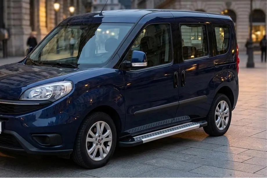 Fiat Doblo II 2010-2022 Seitenschweller New Vision Grey (2 Stk., Aluminium) Image