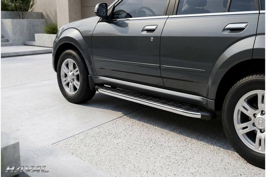 GreatWall Haval/Hover H3 2005-2013 Seitenschweller BlackLine (2 Stk., Aluminium) Image