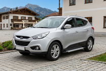 Hyundai IX-35 2010-2015 Seitenschweller New Vision Grey (2 Stk., Aluminium) Foto 1