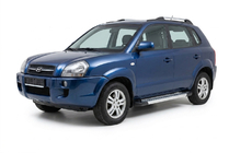 Hyundai Tucson JM 2004- Seitenschweller New Vision Grey (2 Stk., Aluminium) Foto 1