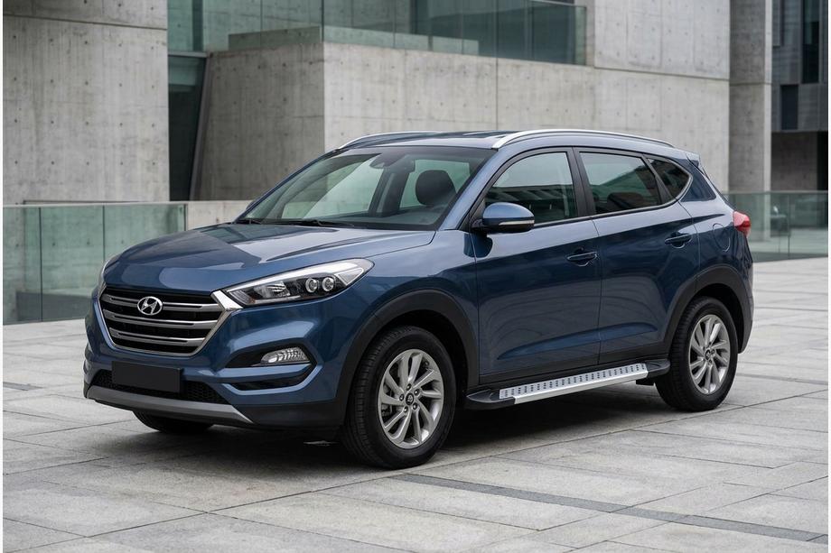 Hyundai Tucson TL 2016-2021 Seitenschweller New Vision Grey (2 Stk., Aluminium) Image