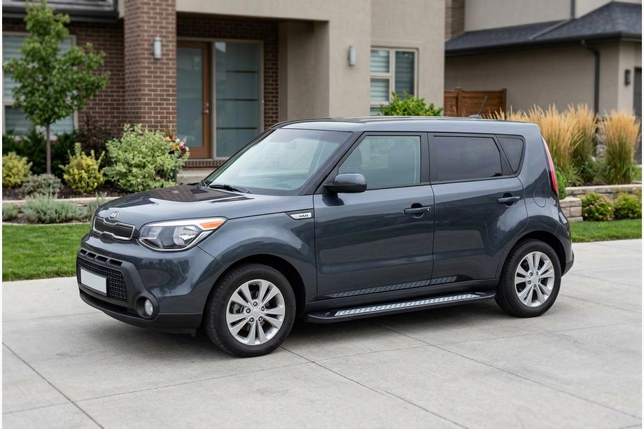Kia Soul II 2013-2018 Seitenschweller New Vision Black (2 Stk, Aluminium) Image