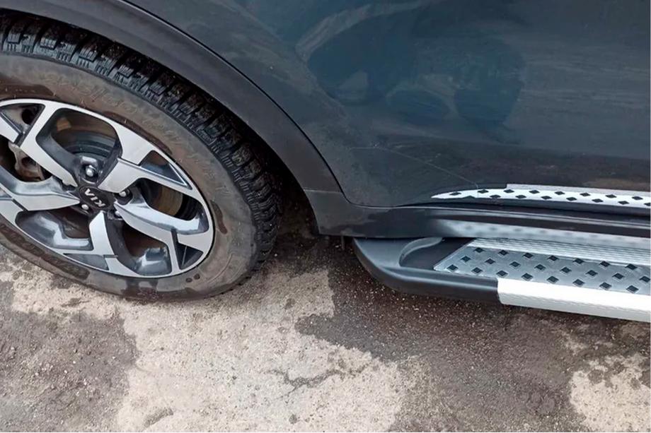 Kia Sportage 2015-2021 Seitenschweller New Vision Grey (2 Stk., Aluminium) Foto 2