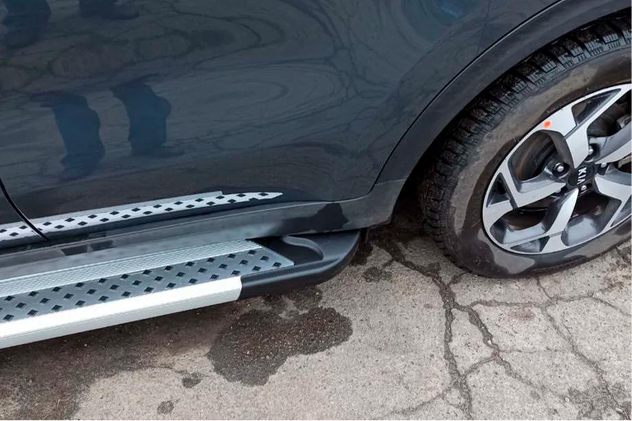 Kia Sportage 2015-2021 Seitenschweller New Vision Grey (2 Stk., Aluminium) Foto 3